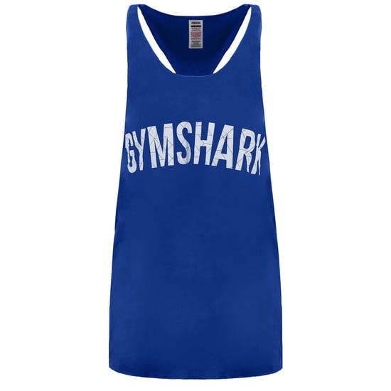 Gymshark Bold Stringer Mens Blue Tank Top
