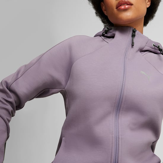 PUMA Womens EVOSTRIPE Full-Zip Hoodie