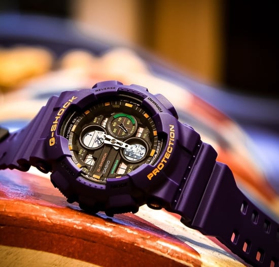 Casio G-shock Men's Purple Watch GA-140-6AER - Image 4