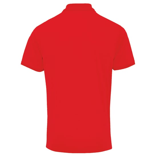 Premier Mens Coolchecker Pique Short Sleeve Polo T-Shirt (Red) - Image 2