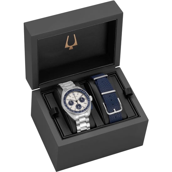 Bulova Lunar Pilot Men's Silver Watch 98K112