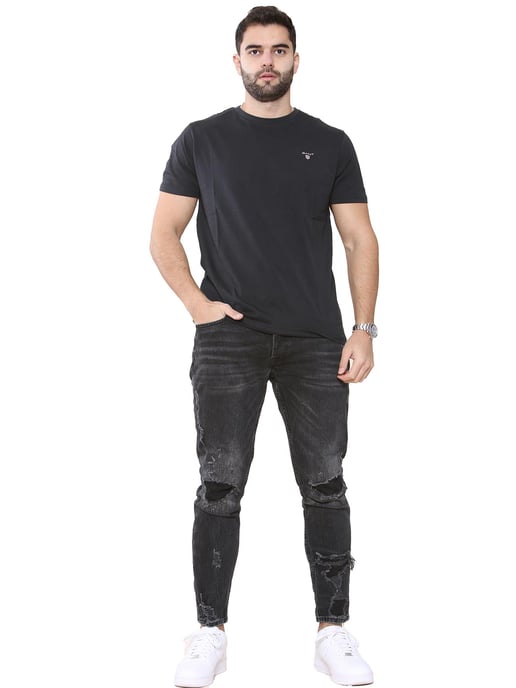 Gant Mens T-Shirts - Black - Image 4