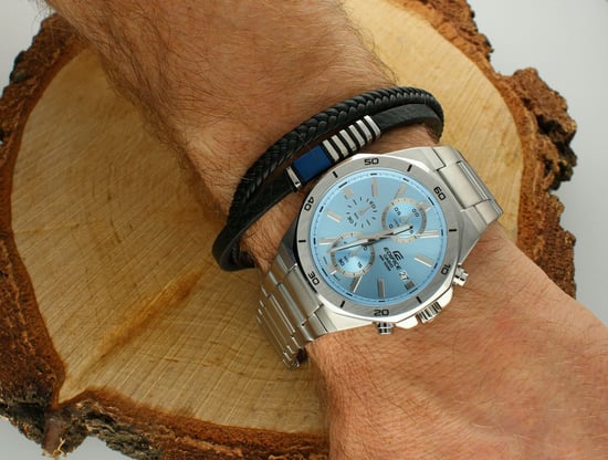 Casio Edifice Men's Silver Watch EFV-640D-2BVUEF - Image 4
