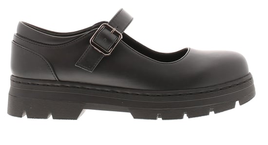 Platino Womens Shoes Work School Jenny Buckle black
