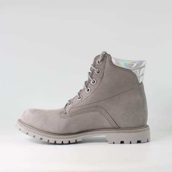 Timberland Waterville Grey Nubuck Leather Womens Lace Up Boots A2ADF - Image 2