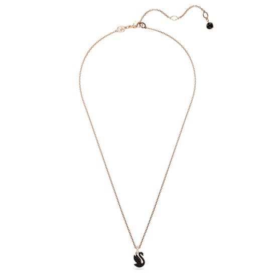 Swarovski 'Swan' Women's Gold Plated Metal Necklace - Rose 5678046 - Image 3