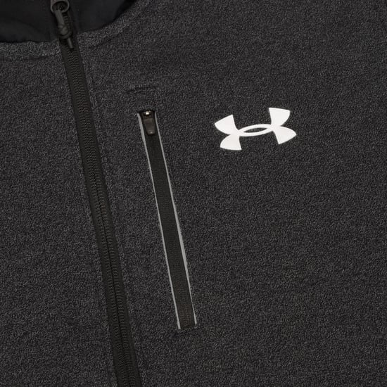 Under Armour Men’s Threadborne Full Zip Fleece Tracksuit Set in Black - Image 6