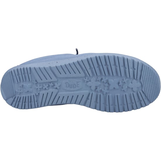 HEYDUDE Wally Slip Canvas 100% bomull Elemental Blue tofflor för män - Image 4