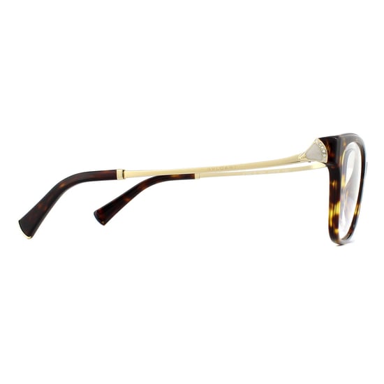 Bvlgari Square Dark Havana Womens  Glasses Frames