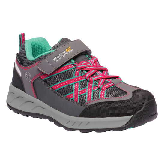 Regatta Childrens/Kids Samaris V Low Walking Shoes (Granite/Duchess) - Image 1
