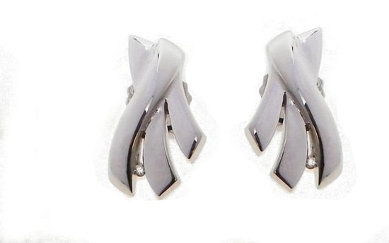 Orphelia Women's 925 Sterling Silver Stud Earrings - Silver ZO-5684
