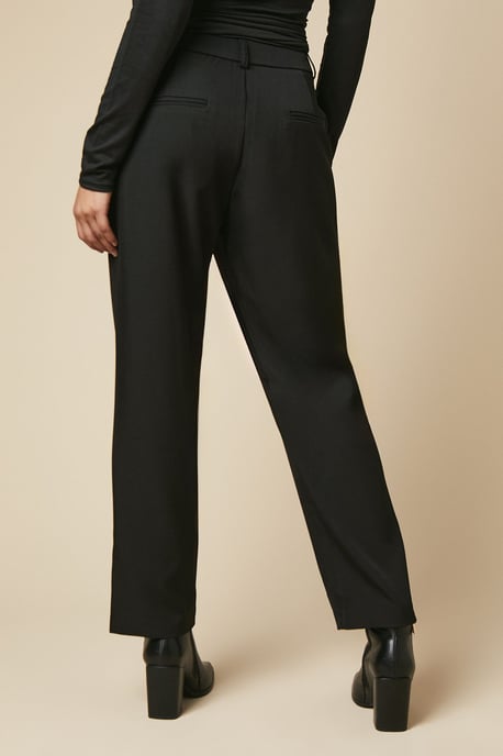 Petite Button Front Ankle Grzer Trouser