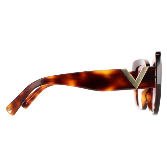 Valentino Cat Eye Womens Light Havana Purple Gradient VA4057