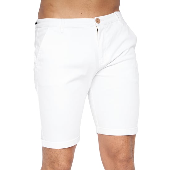 Crosshatch Heren Sinwood Chino Shorts (Wit) - Image 1