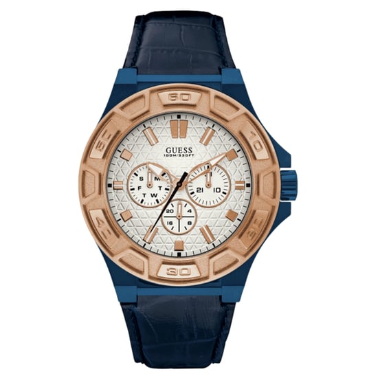 Guess Mens Watch  Quartz  blue gold - Image 1
