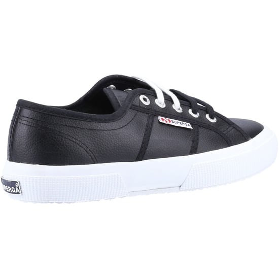 Superga 2750 Leer Heren Zwart/Wit Trainers - Image 2