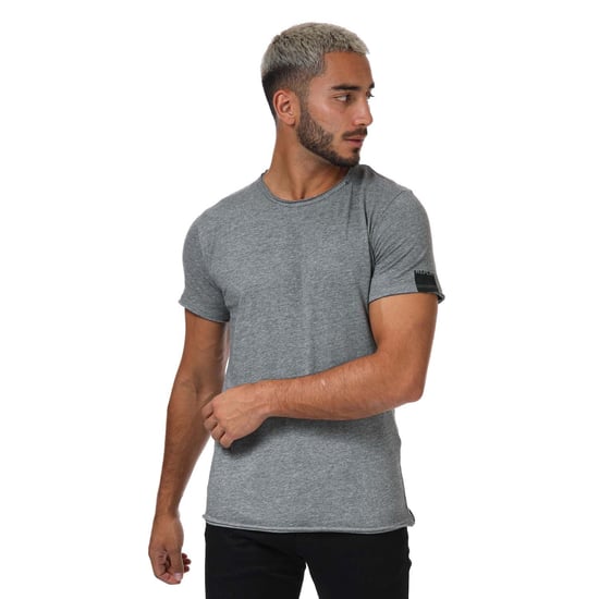 Men's Replay Raw Cut Cotton T- Shirt in Grey