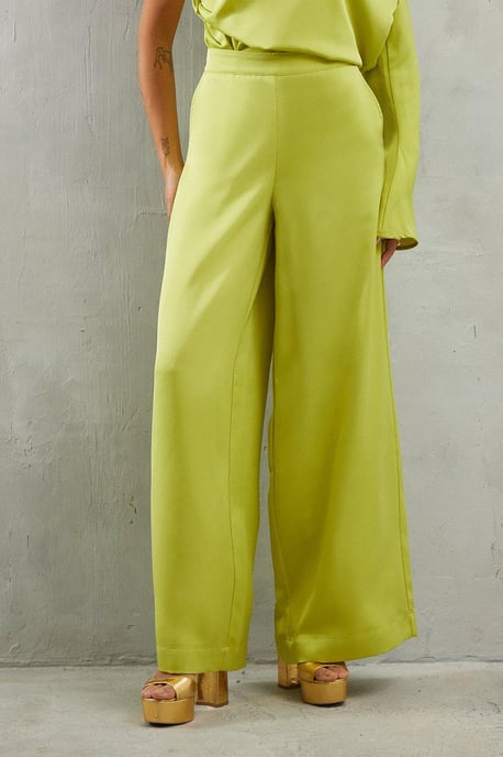 Premium Satin Wide Leg Trouser