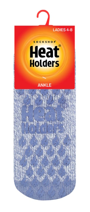 Värmehållare - Halksockor för damer med halkskydd, termiska fotledssockor med grepp - Image 2