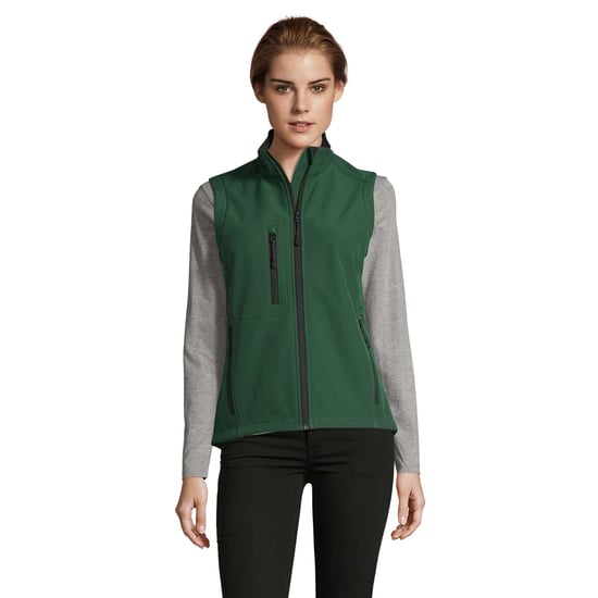 SOLS Dames/dames Rallye Soft Shell Bodywarmer Jacket (Fles groen) - Image 5