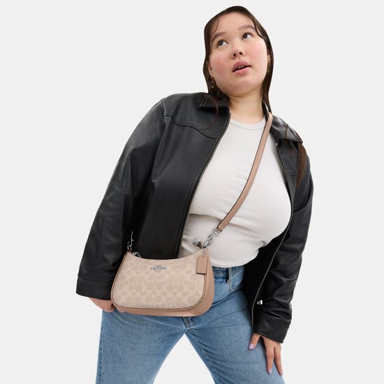 Teri Shoulder Bag in Signature Canvas with Chain Strap - Image 4