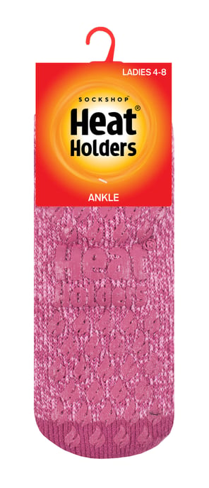 Värmehållare - Halksockor för damer med halkskydd, termiska fotledssockor med grepp - Image 2