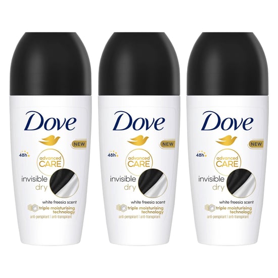 Dove Antiperspirant Advanced Care Deodorant Invisible Dry 48H 50ml, 3 Pack