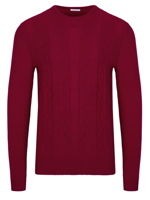 Malo Optimum cashmere pullover red - Image 1