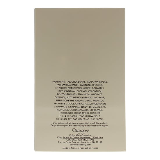 Calvin Klein Obsession For Men Eau De Toilette 125ml - Image 5