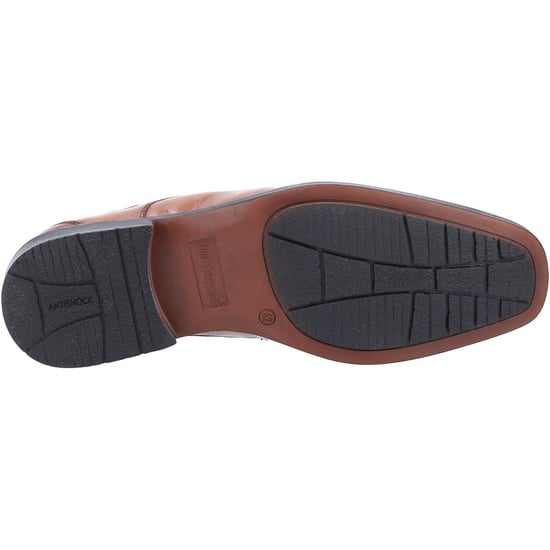 Hush Puppies Mens Brandon Leather Shoes (Tan)