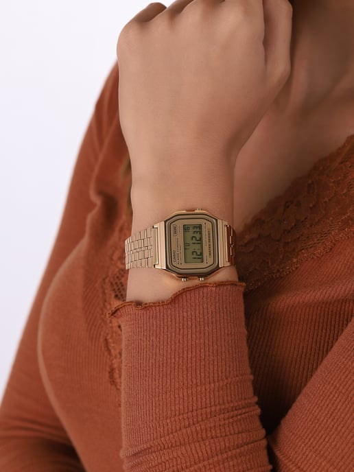 Casio Casio Collection Vintage Unisex's Gold Watch A158WETG-9AEF - Image 6