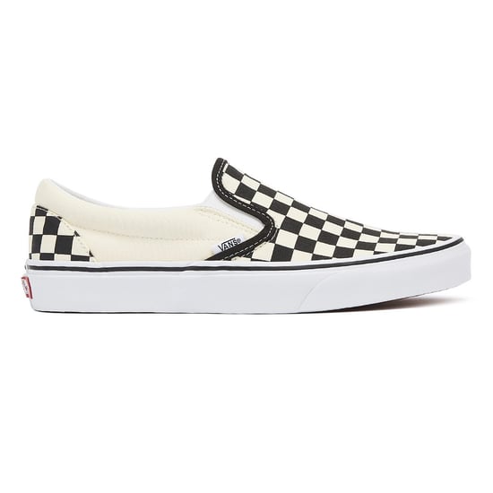 Vans Classic Slip-On Unisex Svart Vit Checkboard Canvas Skate Trainers - Image 4