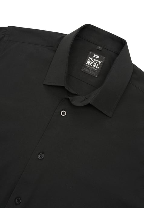 Rusty Neal Overhemden Overhemd Slim Fit Zwart - Image 3