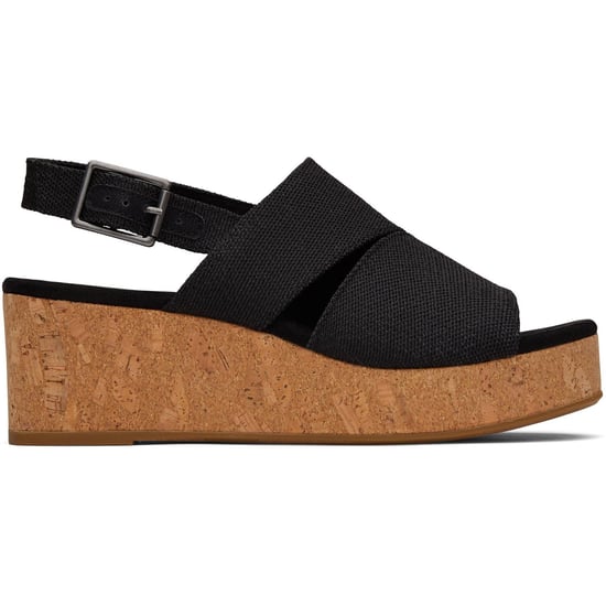 TOMS Claudine Nylon Women's Black Wedges - Image 4