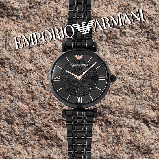 Emporio Armani AR11245 T-Bar Black Ladies Watch - Image 4