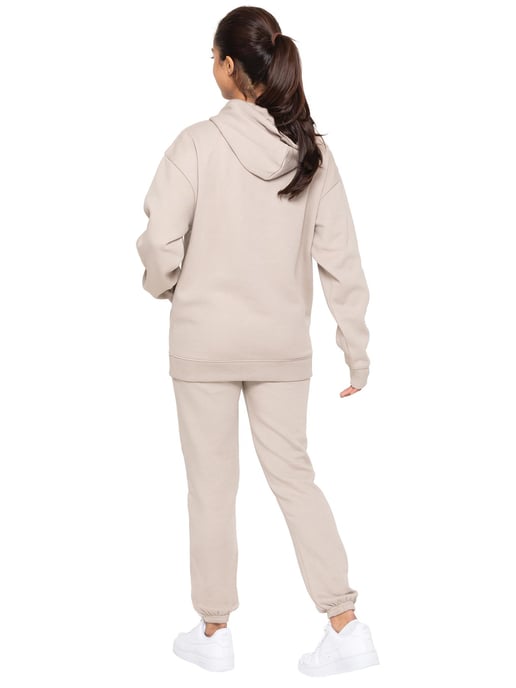 Enzo | Womens Oversized Hoodie - Oatmeal - Image 5