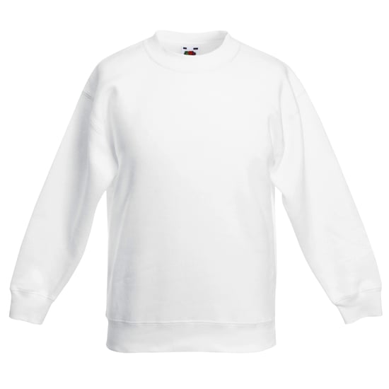 Fruit Of The Loom Kids Unisex Classic 80/20 Set-In Sweatshirt (Pack of 2) (White) - Image 1