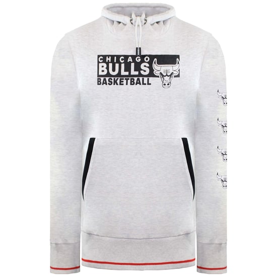 NBA Chicago Bulls Mens Grey Basketball Hoodie - Image 1