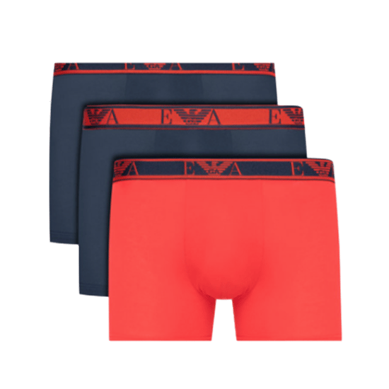 Emporio Armani Heren 3-pack Lange Boxershorts met Logo (Unlimited) - Image 1