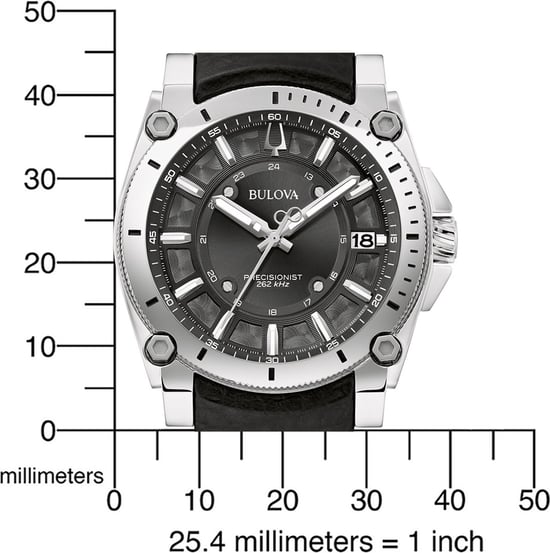 Bulova Precisionist Icon Heren Zwarte Horloge 96B416 - Image 3