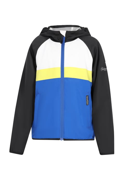 Schmuddelwedda Anorak jongens (kinderen) Koningsblauw kleurblok - Image 1
