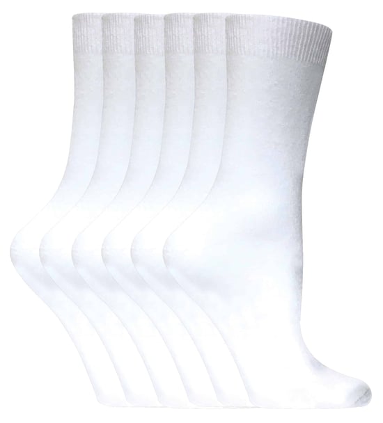 Sock Snob - 6 par enfärgade bomullsstrumpor för damer - Image 1