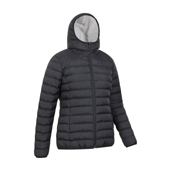Mountain Warehouse Womens/Ladies Faux Fur Lined Padded Jacket (Black) - Image 4