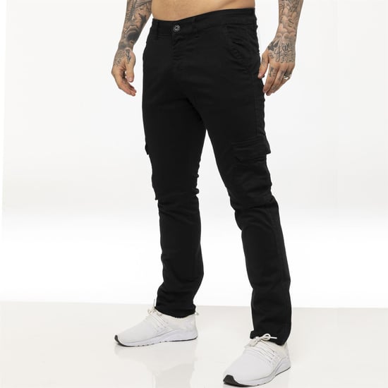 Enzo Mens Cargo Combat Chinos - Image 1
