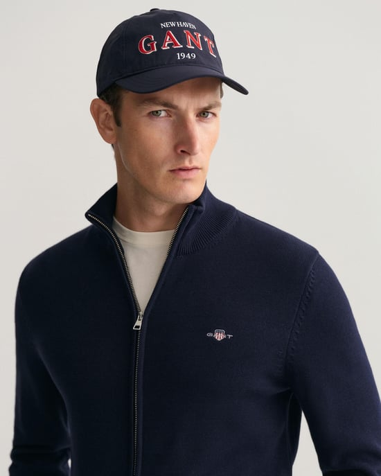GANT Mens Casual Cotton Zip Cardigan - Image 3