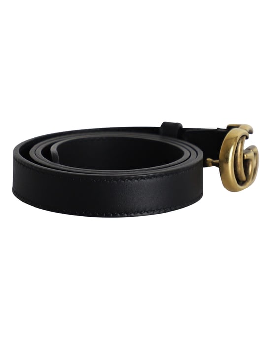Gucci GG Marmont Buckle Belt 75 in Black Leather - Image 2