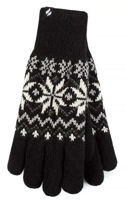Heat Holders - Ladies Soft Thermal Gloves  - Black