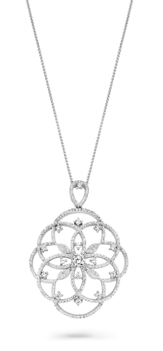 Orphelia Women's 925 Sterling Silver Chain with Pendant - Silver ZH-7213