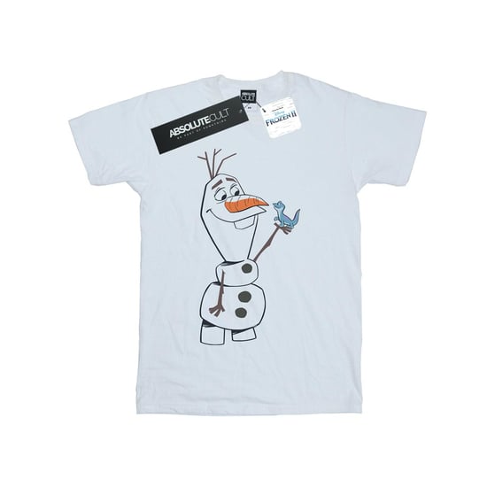 Disney Meisjes Frozen 2 Olaf en Salamander Katoenen T-Shirt (Wit) - Image 1