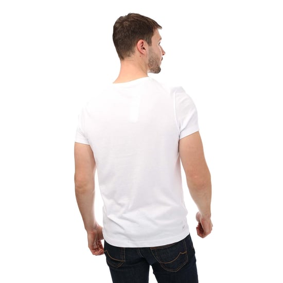 Men's Lacoste SPORT 3D Print Crocodile Jersey T-Shirt in White Navy